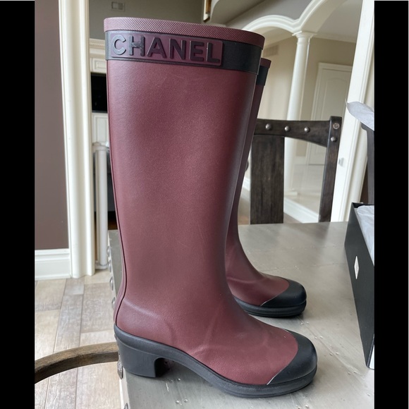 CHANEL | Shoes | Nib Chanel Rubber Rain 